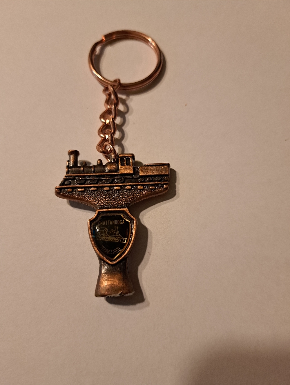 New Vintage Chattanooga Train Keychain Railroad Souvenir Tennessee
